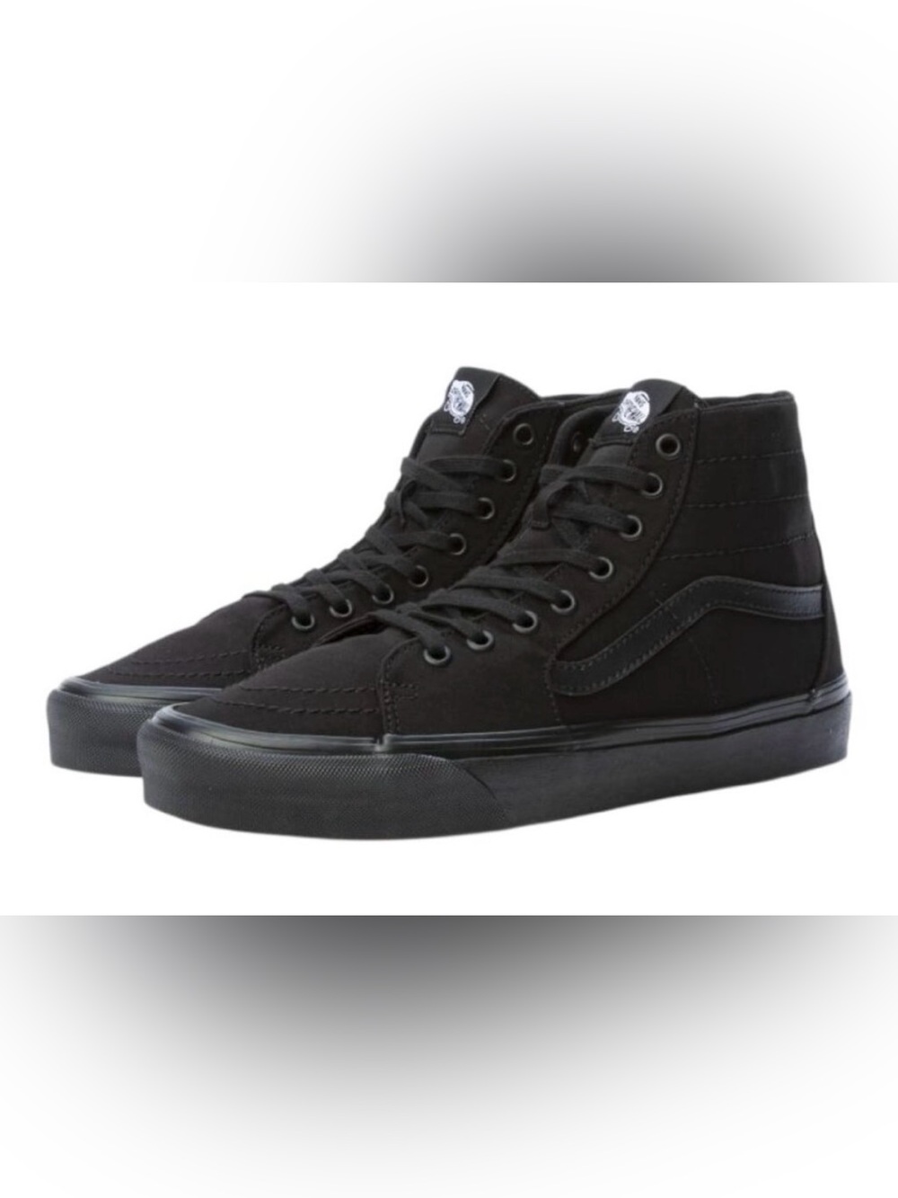 Vans SK8 Black High- Tapered Canvas Skate Sneakers - size 7
